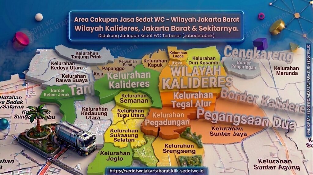 Peta Jalur Siaga & Titik Operasional Sedot wc Kalideres