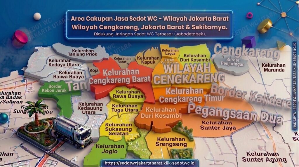 Peta Jalur Siaga & Titik Operasional Sedot WC Cengkareng